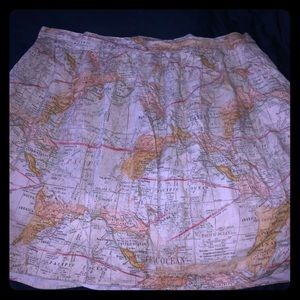 Map of the world skirt